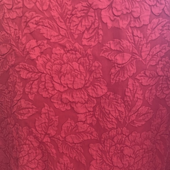 Express - 100% Pure Silk Floral Sleeveless Shirt Top - Red - Xsmall - Picture 7 of 8